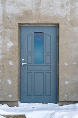 Fototapeta na wymiar Entrance door for a newly built house