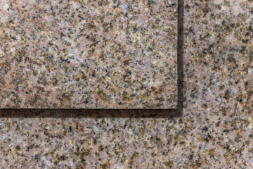 Two layers of granite with shadow.