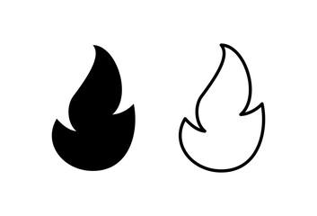 Fire icon set. fire vector icon