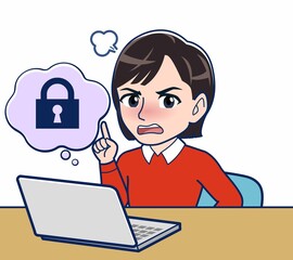 パソコンのセキュリティと女性