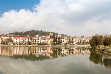 Lao Cai Province is located in the north of Vietnam, Sapa Lake and Sapa City