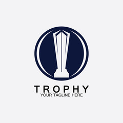 Trophy vector logo icon.champions  trophy logo icon for winner award logo template