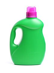 green plastic bottle isolated