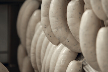 Weißwurst in der Metzgerei