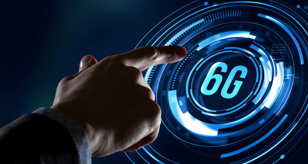 Internet, business, Technology and network concept. The concept of 6G network, high-speed mobile Internet, new generation networks