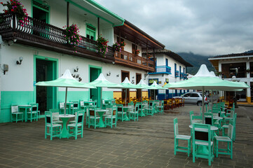 Jardín, Antioquia / Colombia - February 04, 2021. Beautiful municipality of Colombia, located in the department of Antioquia.