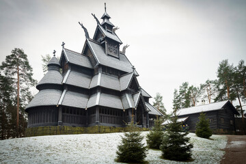 Traditional Norweigan wooden church