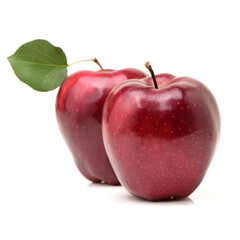 red apple isolated on white