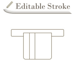 Credit Card Sliding Out From ATM Icon