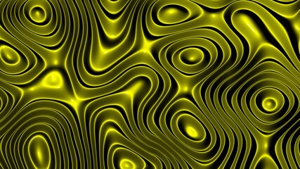 3D animation of rows of colorful stripes rippling