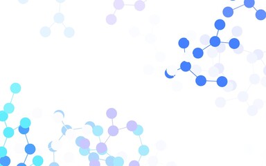 Light Blue, Red vector backdrop with artificial intelligence data.