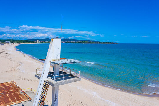 South beach at Primorsko in Bulgaria