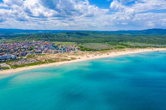 North beach at Primorsko in Bulgaria