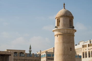 Obraz premium Architecture details of traditional arabian market Souq Waqif in Doha City in Qatar