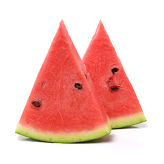 slice of watermelon isolated