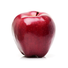 red apple isolated on white