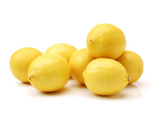 lemons isolated on white background