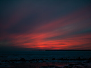 Obraz premium Fiery sunset
