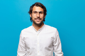 young handsome indian happy and proud man man