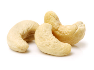 cashew nuts isolated on white