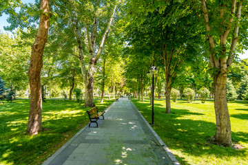 Mimar Sinan Park in Kayseri City of Turkey