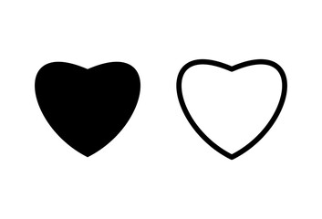 Love icon set. Heart icon vector. Like icon vector.