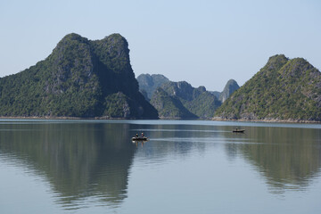 islands in Halong bay, north vietnam, summer