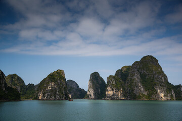 islands in Halong bay, north vietnam, summer