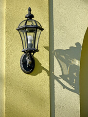 Outdoor lamp on the wall
