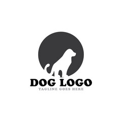 Dog logo icon vector template.