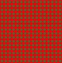 Brown and red square pattern. Vector drawing.