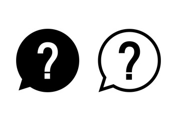 Question icon set. question mark icon vector.