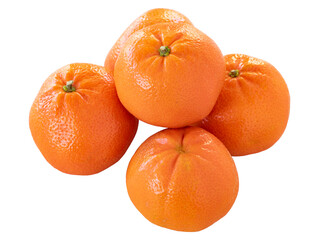Seedless tangerine isolated on white background