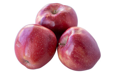 Red apple isolated on white background