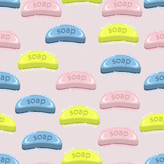 Multicolored soap pattern. vector illustration.