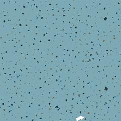 Terrazzo seamless pattern. Brown classic flooring