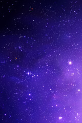 Night starry sky. Stars and nebula. Blue vertical space background © arvitalya