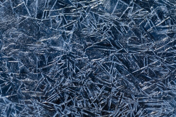 Eis Kristalle Struktur Hintergrund kalt Frost Winter Wasser gefroren Oberfläche durchsichtig transparent Nahaufnahme Makro Jahreszeit Muster Risse Winkel dreieckig spitz Natur Lenne Sauerland Fluss 