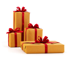 Gift boxes, gifts on a white background isolated.