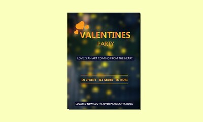 Happy valentines day design with heart background