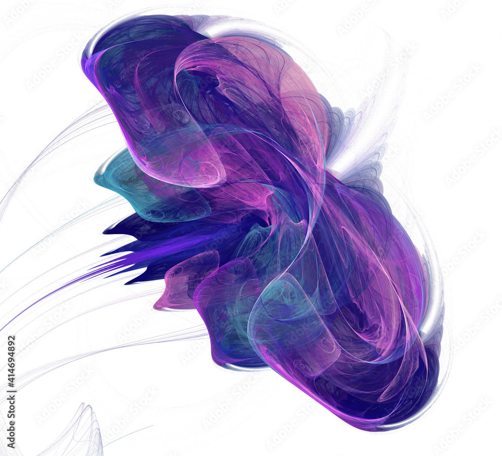 Poster an abstract computer generated modern fractal design. abstract fractal color texture. digital art. a