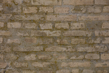 Background with many yellow bricks