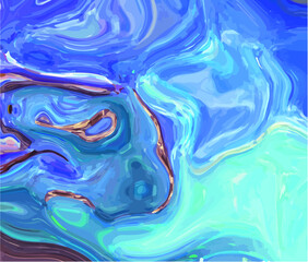 The texture of the water for decoration. Summer vector illustration. Blue background. Water background with islands. Liquid texture. Ocean, sea.