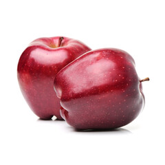 red apple isolated on white
