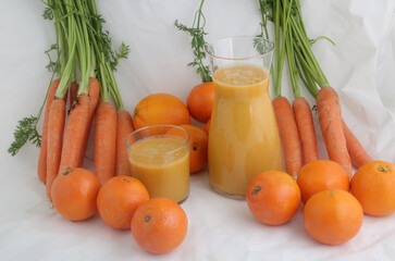 detox carrot and orange juice