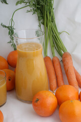detox carrot and orange juice