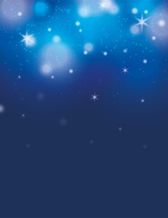 Blue light stars space galaxy