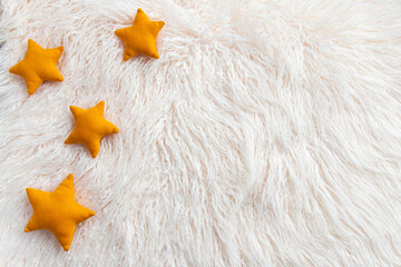 newborn digital background with yellow stars and fir backdrop