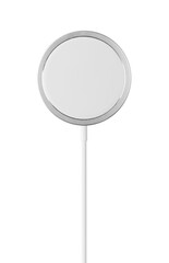 wireless magnetic charger for your phone. white background