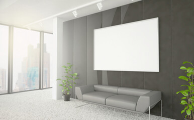 Empty frame at office